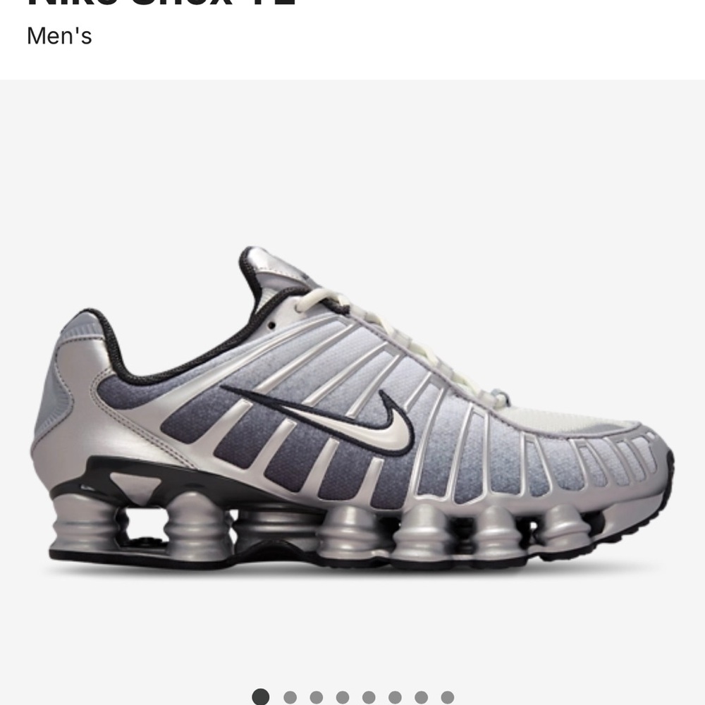 Nike Shox TL Metallic Silver Sneakers